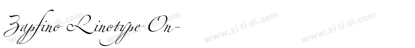 Zapfino Linotype On字体转换